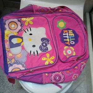 Hello Kitty backpack pink and purple flower